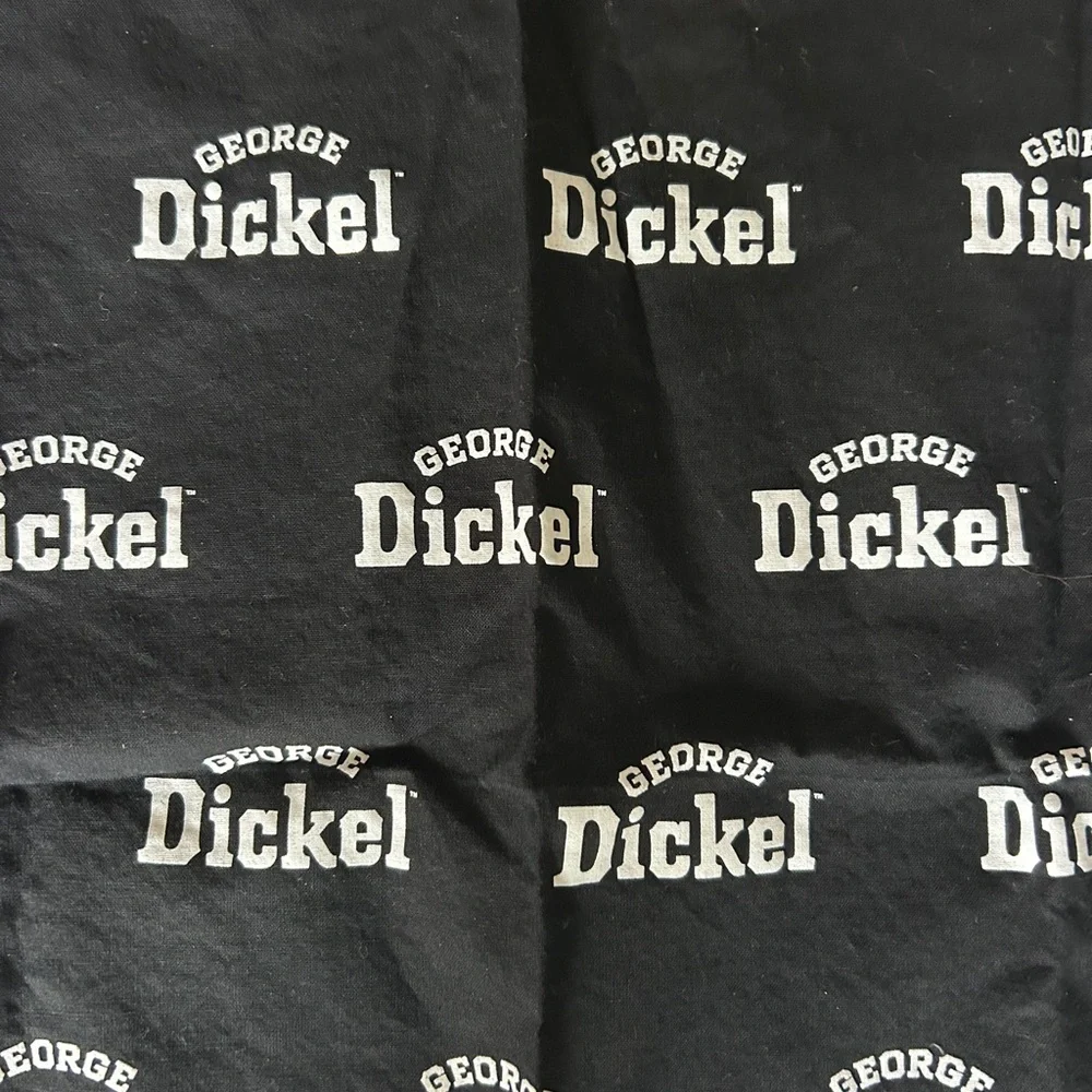 NWOT! TWO ( Pair) of George Dickel Black & White Promotional Bandanas